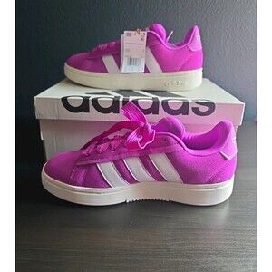 adidas Grand Court Alpha 00s Purple Suede White Tennis Shoes JH7231 Women’s 9